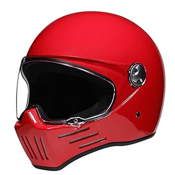 Amazon.co.jp: オートバイフルフェイスヘルメットフリップアップ